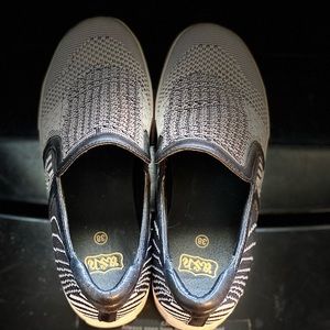 ASH slip on shoes black and white